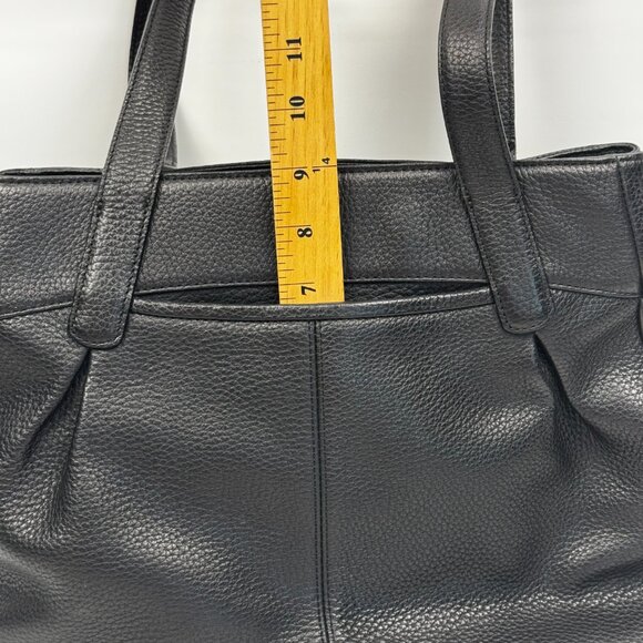 Brighton Black Pebble Leather Gator Embossed Purse Shoulder - Picture 10 of 16